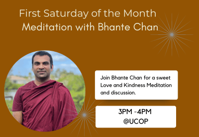 First Saturday Meditation 3 -4 pm